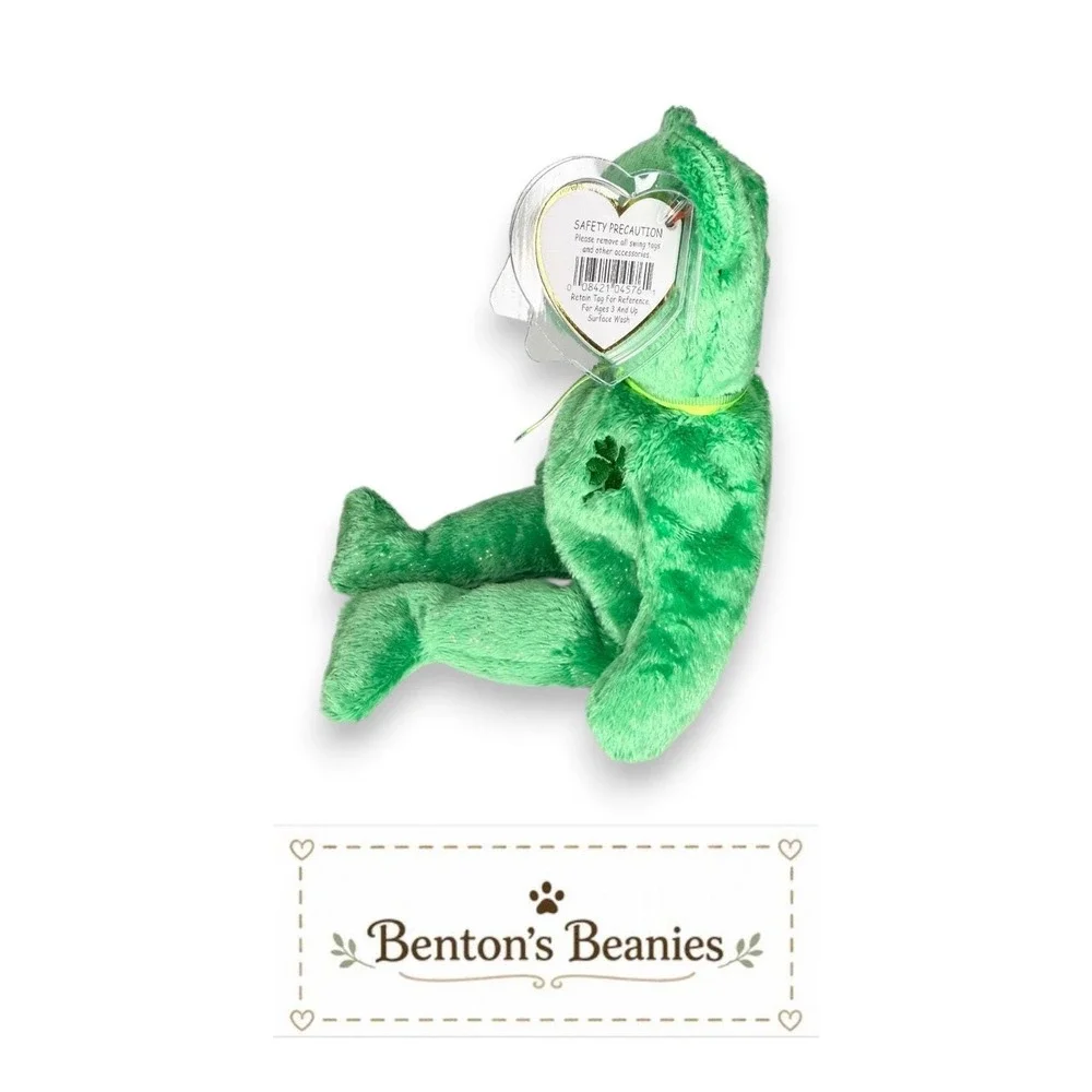 Dublin the Bear TY Beanie Baby | Mint Heart & Tush Tag